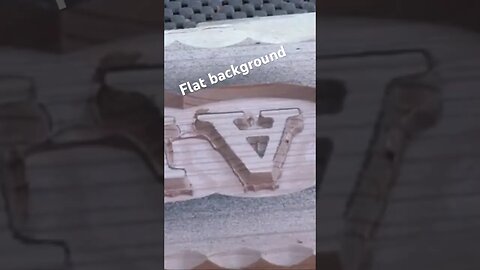 I use my spiral upcut for flat background. #woodcarving #background #freehand #handcarved #handmade