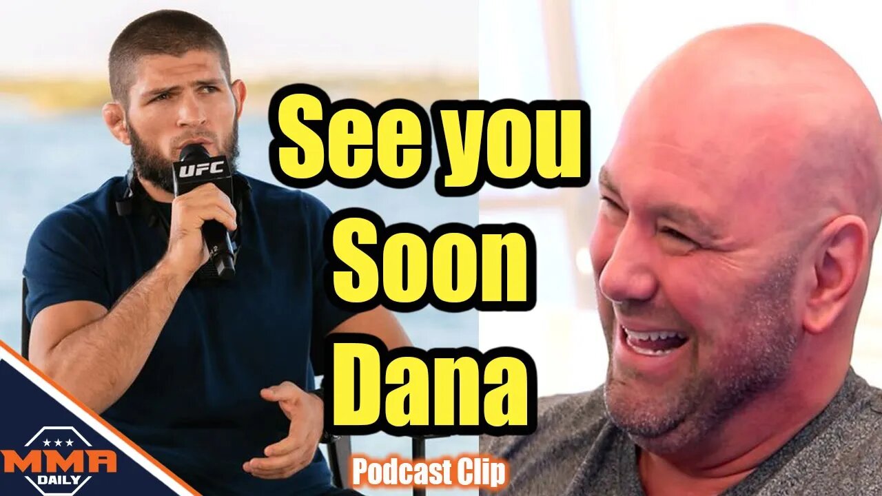 Khabib says he will see Dana soon, Javier Mendez says Khabib is not retired