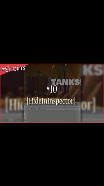 Hide In Inspector | #shorts TOP 10 de 18 dicas para Unity 🔥