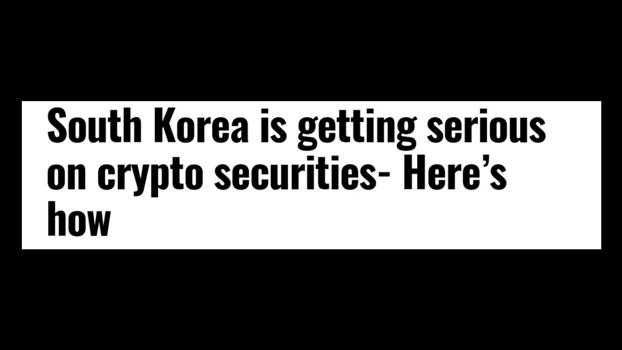 South Korea Is Getting Serious On Crypto Securities- Here’s how #cryptomash #crypto #viral #trending