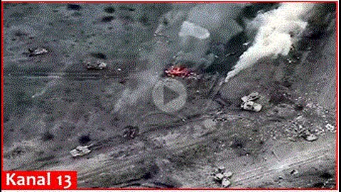 Around Bakhmut, the next advancing column of Russian vehicles was ambushed