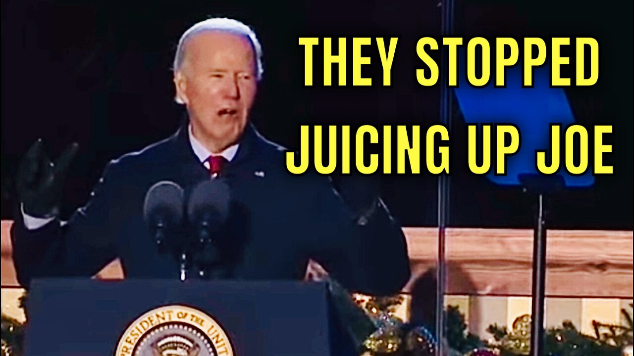 CONFUSED & SLURRING JOE Biden was in BAD SHAPE at Tonight’s National Christmas Tree Lighting event