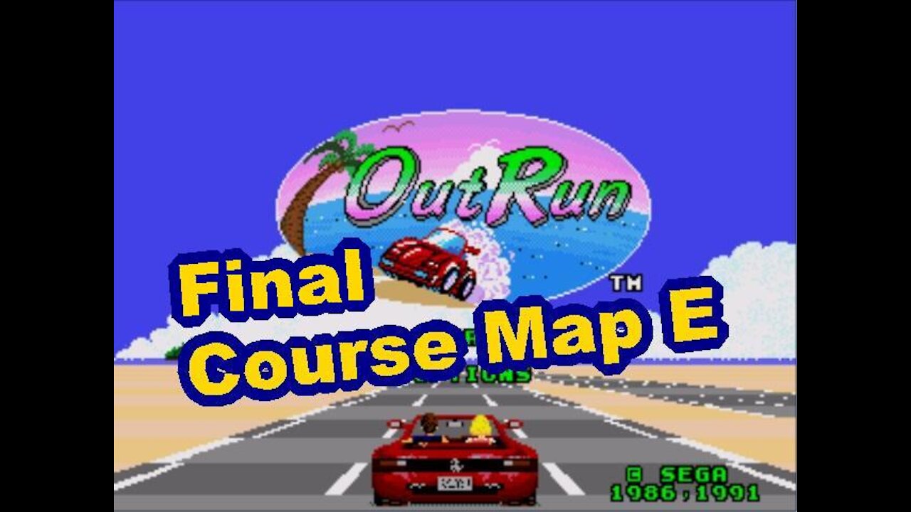 Outrun Course Map E FINAL (Mega Drive) (Genesis)