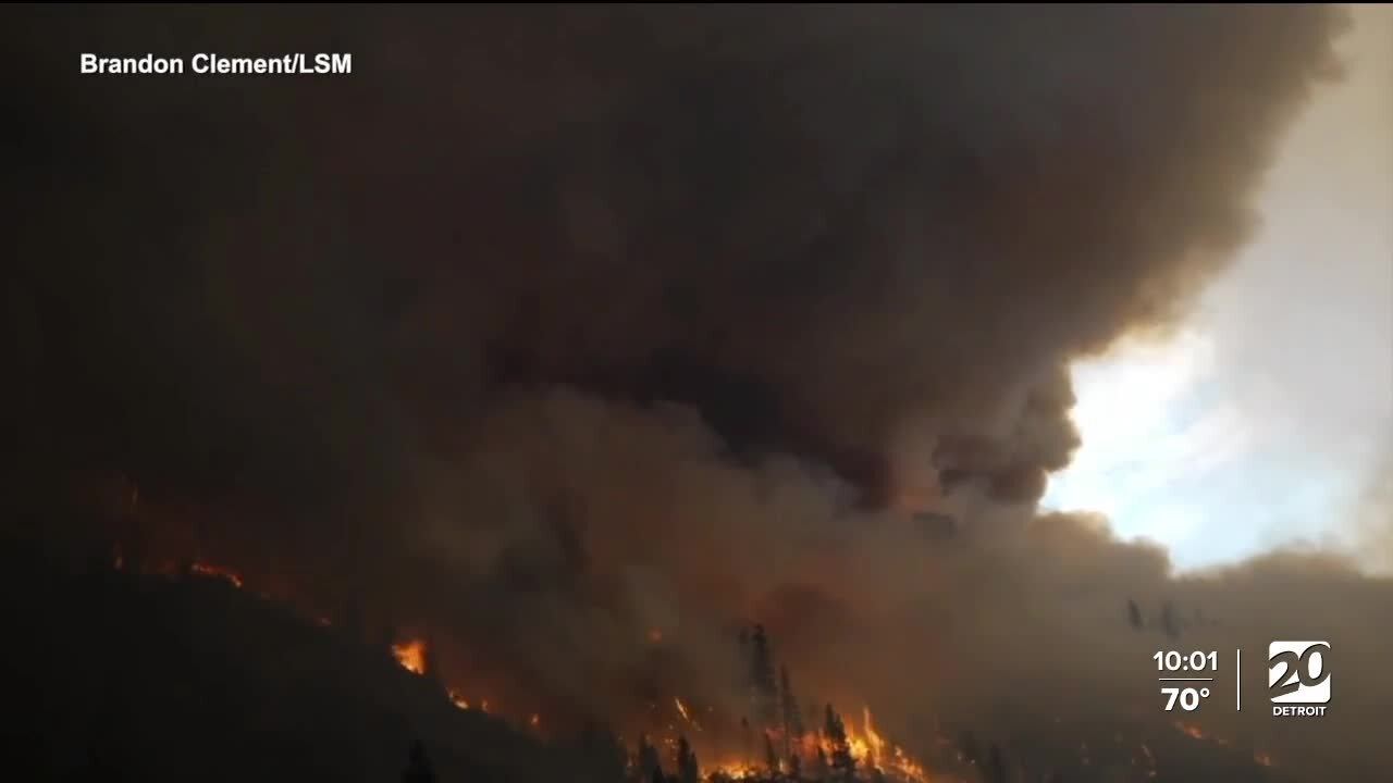 Michigan Wildfire sparked by campfire