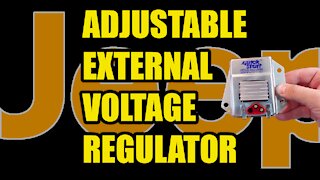 Adjustable External Voltage Regulator Installation