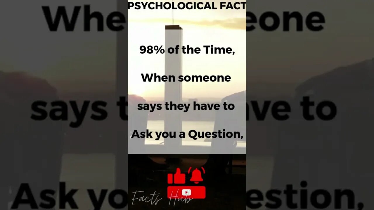 Amazing Psychological Fact That Will Blow Your Mind || #Shorts || #Facts || # Facts HUb