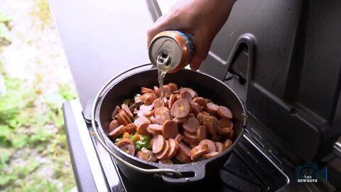 Two Cowboys Cooking Chicken Gizzards in a Potjie - Instalment Three