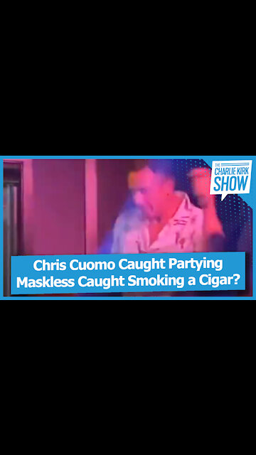 Chris Cuomo Caught Partying Maskless Caught Smoking a Cigar?