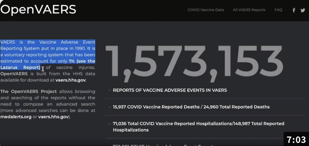 THIS VACCINE DEATH DATA WILL SHOCK AND HORRIFY YOU!!!