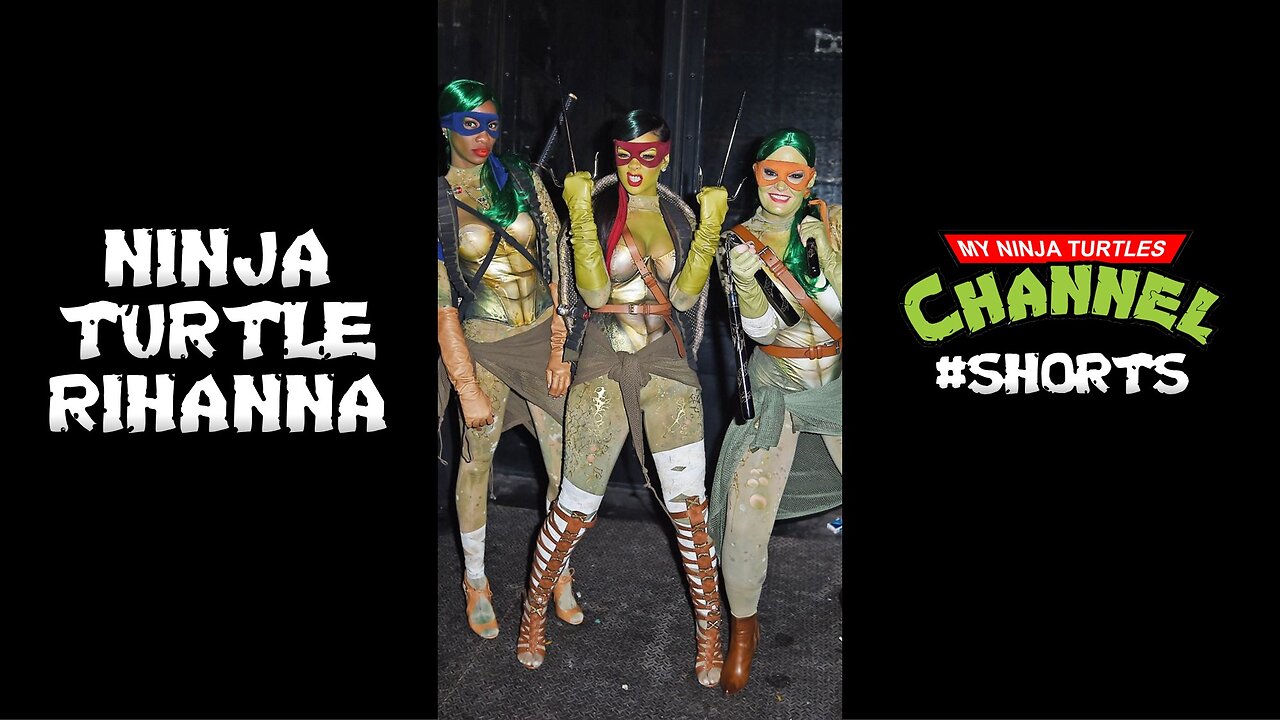 Rihanna, the 5th Ninja Turtle (TMNT Raphael 2014 Halloween Costume for Girls)