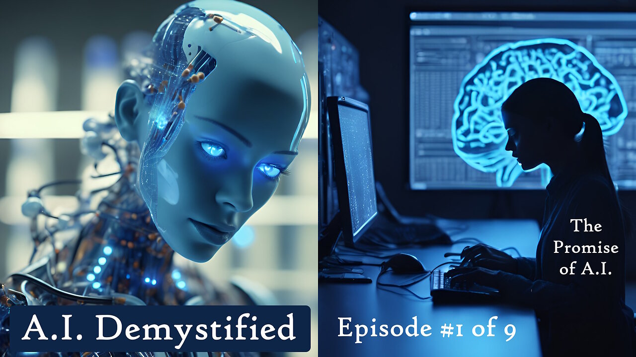 AI Demystified E1of9 Promise-AGI-Generative-LLM-GAN-History-Artificial Intelligence-Cautionary Tales