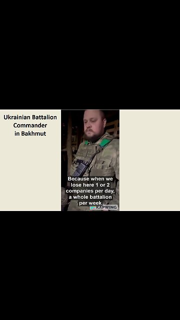 AFU Officer in Bakhmut Says They Lose 2 Companies PER DAY, 1 Battalion Per Week. This is Genocide!