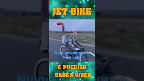 Bicicleta com turbina