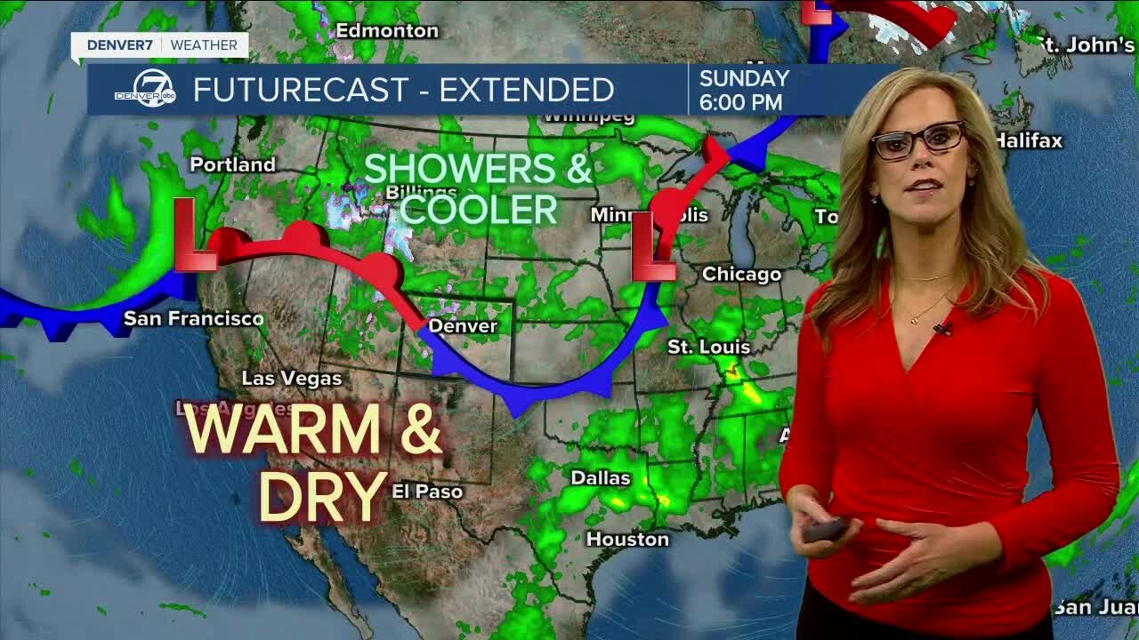 Staying warm with chances for rain