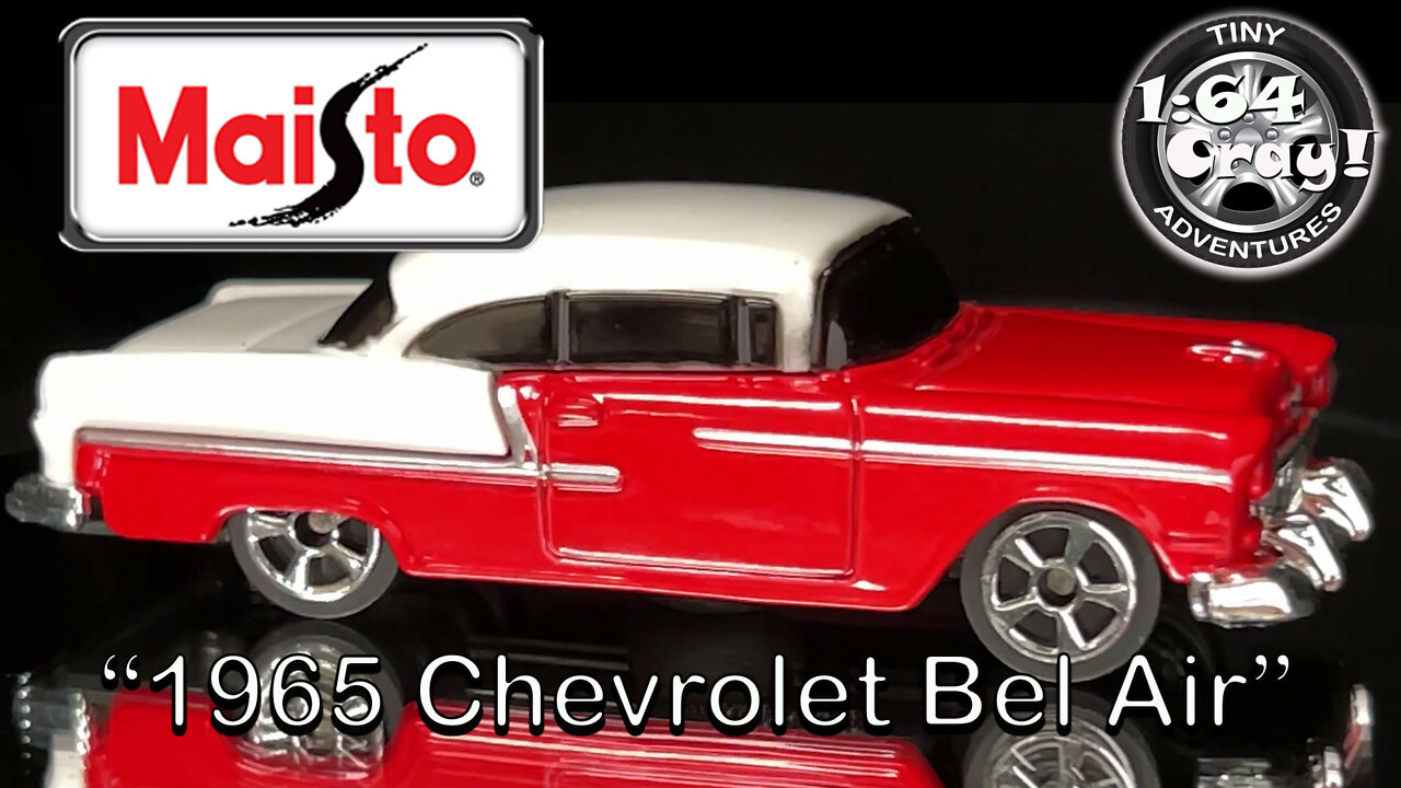 “1965 Chevrolet Bel Air” in Red/White- Model by Maisto