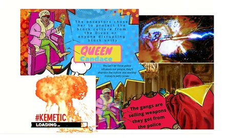 Black comic book Kemetic