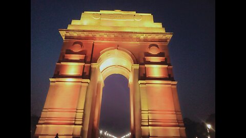 India's India gate night lighting show