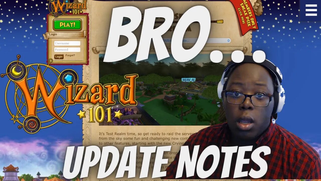 BRO... Wizard101 Summer Update Notes REACTION!