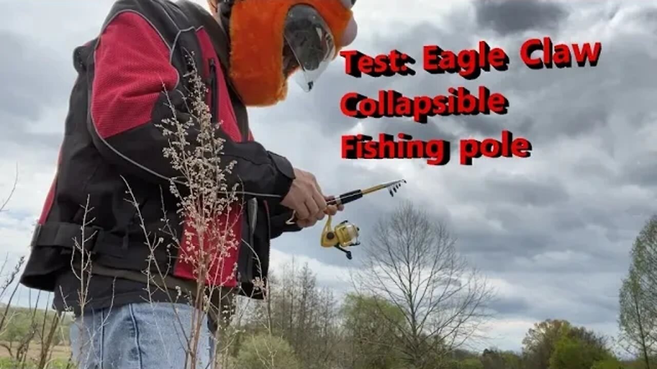 Scooter creek fishing adventure 4, A health update, and testing Eagle Claw Collapsible pole.