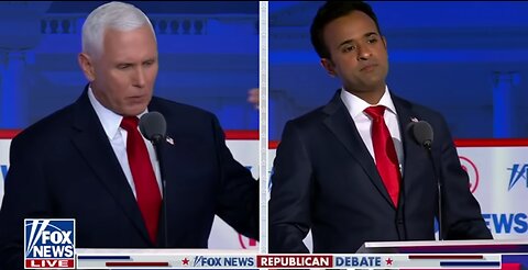 Vivek LAUGHS at Pence over answer to pardoning Trump