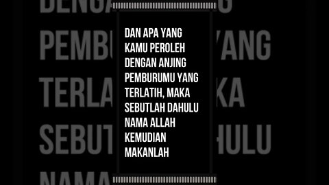 Dalil Tentang Berburu dengan anjing terlatih