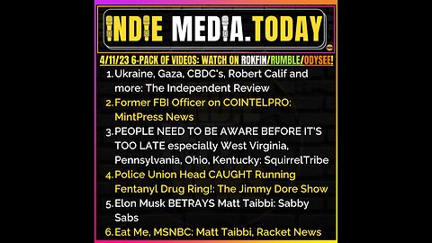 4/11: Ukraine, Gaza, CBDC's, Robert Calif | Former FBI Officer on COINTELPRO +