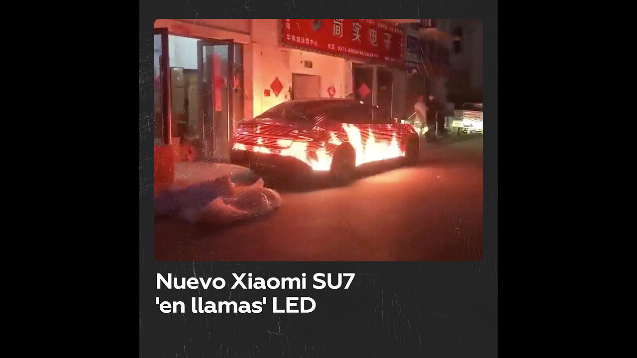 Sorprendente modificación con LED del nuevo auto de Xiaomi