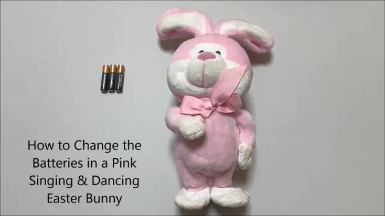 How to Change the Batteries in a Pink Singing & Dancing Easter Bunny