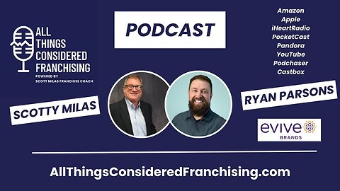 Scotty Milas' All Things Considered Franchising Podcast w/ Ryan Parsons - CEO of Evive Brands