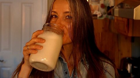 Healthy Nut Milks in the Cozy Cabin