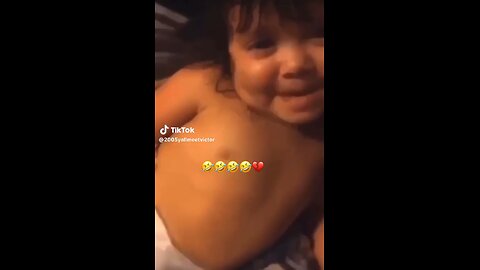 The happy baby