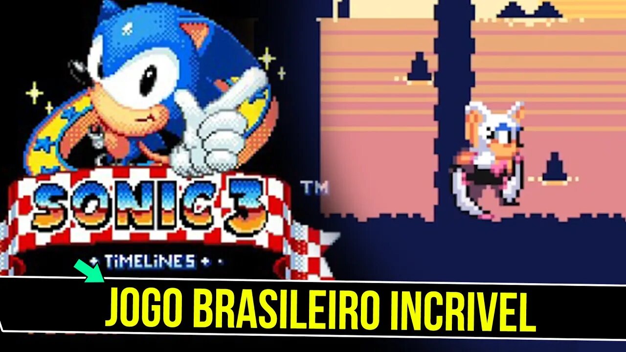 Sonic 3 Timelines - Incrivel jogo Brasileiro do SOnic para celular #shorts