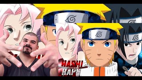 React Time 7 🍃 (Naruto) Hashi Raps (remix grupies) - Melhor do mundo