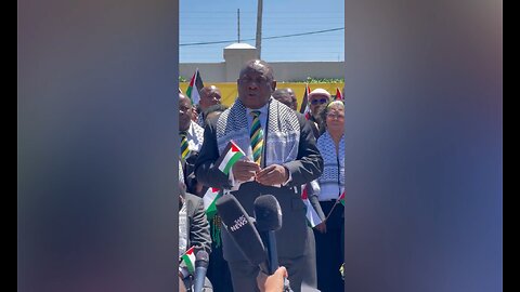 South Africa’s President Ramaphosa says he stands with the people of Palestine