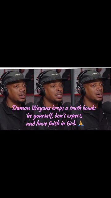 Damon Wayans drops a truth bomb: be yourself, don't expect, and have faith in God. 🙏
