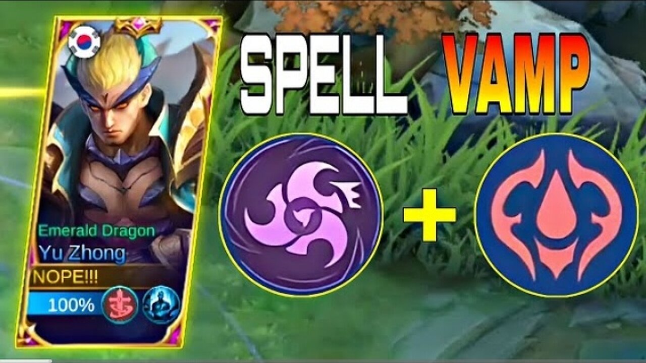 NEW SPELL VAMP FIRST BLOOD + WAR AXE! YU ZHONG EMBLEM SET 2023 - MLBB