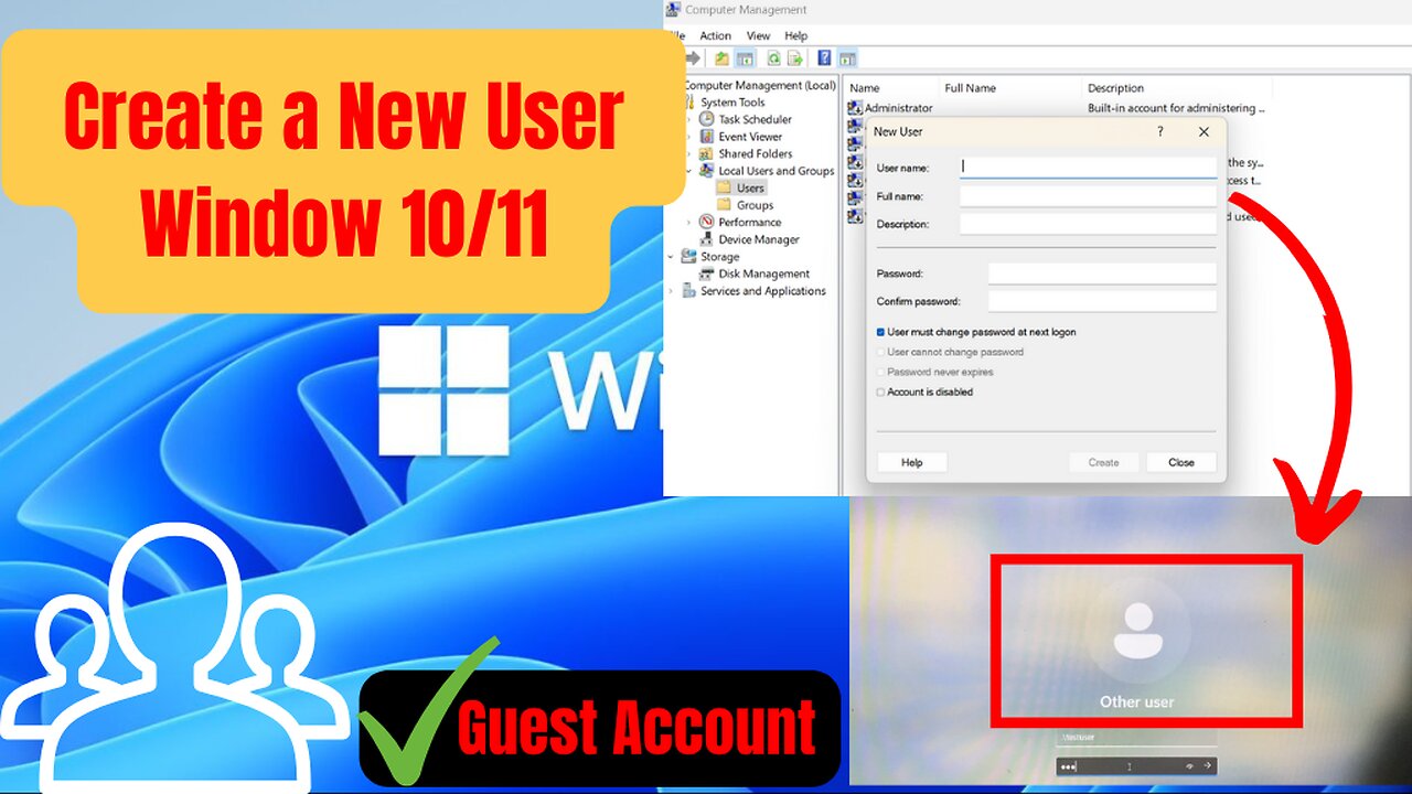 How to Create a New User Account on Windows 10 and Windows 11