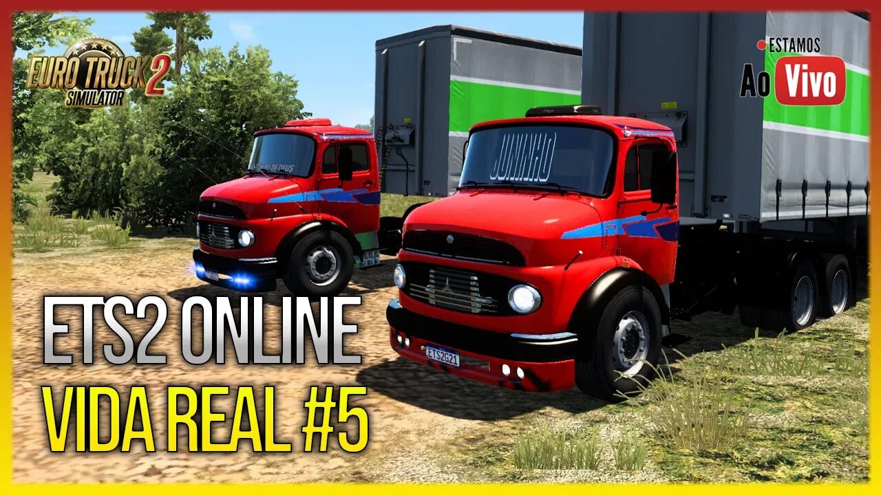 🔴 LIVE - ETS2 VIDA REAL ONLINE #4 TIVE QUE VENDER A MURIÇOCA - MAPA BR BRASIL - ETS2