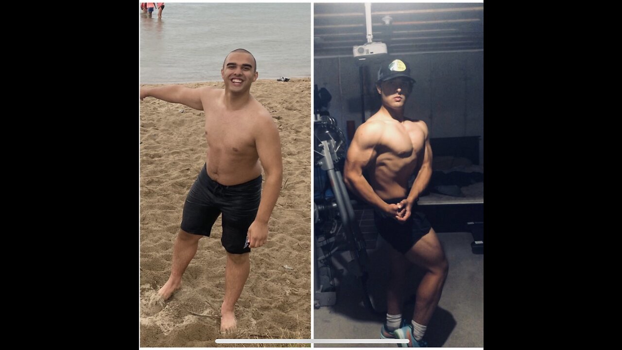 Ethan Rashid 1 Year Gym Transformation 16-17