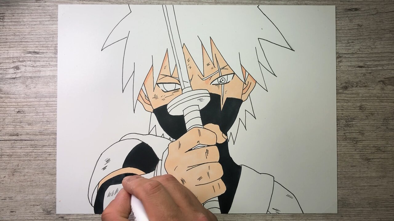 How To Draw Kakashi Hatake | Naruto Shippuden