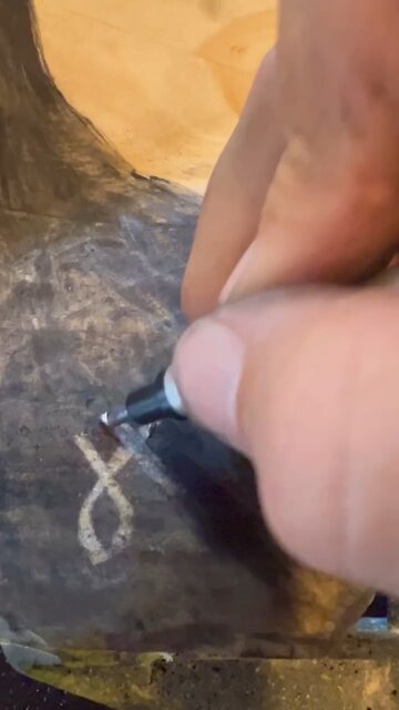 Another hand drawn charcoal Bald Eagle American Wooden Flag in process. #freedom www.FREEDOMMF.com