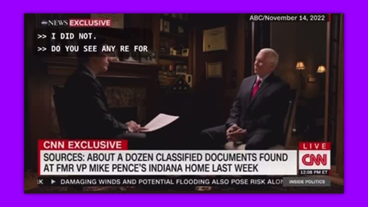 MIKE PENCE FLASHBACK - "I DID NOT TAKE CLASSIFIED DOCUMENTS"