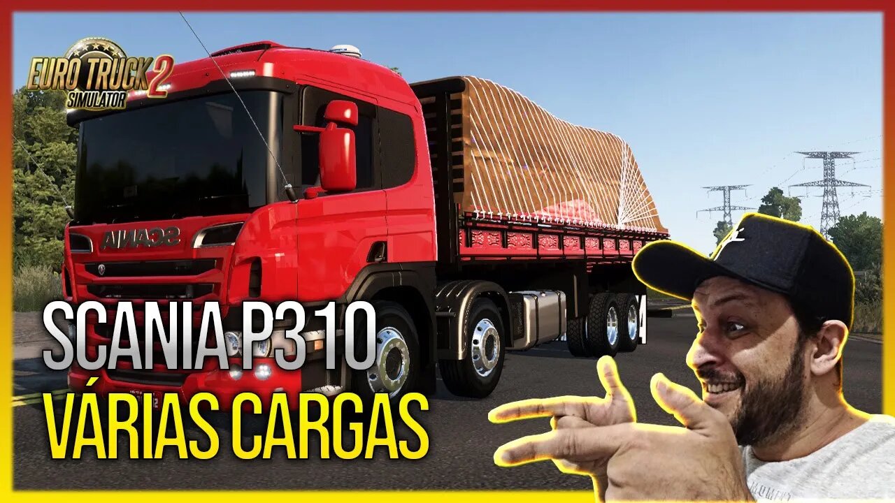 ▶️ETS2 Scania P310 Carregada de Cebola - Várias Cargas - EURO TRUCK SIMULATOR 2 1.43