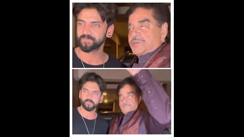 Shatrughan Sinha with son-in-law Zaheer Iqbal🥰 Subscribe to not miss the videos 😜