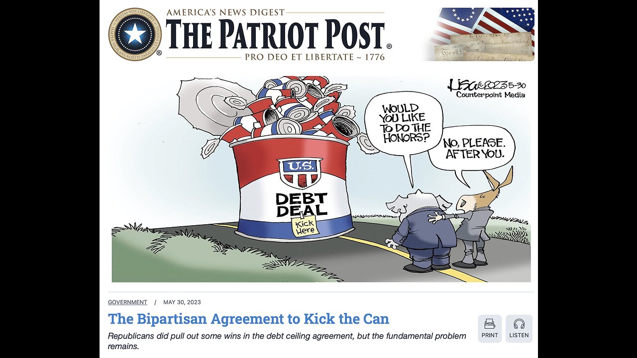 The Patriot Post Audio Edition Podcast for 5/30/23