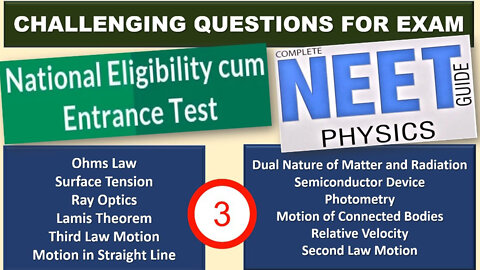 NEET Physics | Part- 3