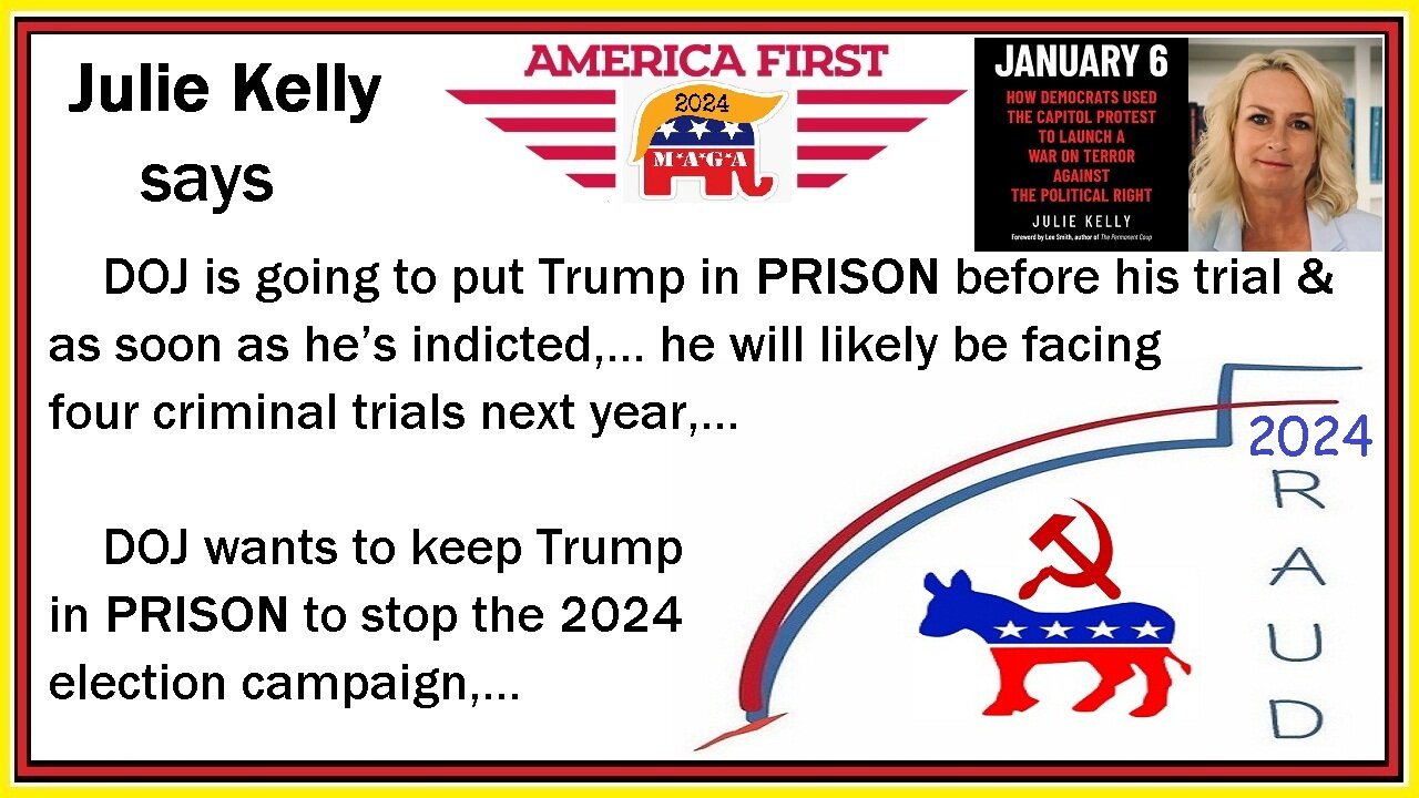 DOJ wants to keep Trump in PRISON 2024 to instigate nationwide RIOTS
