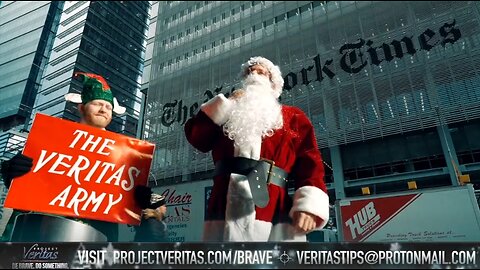 Santa James O’Keefe Delivers Bags Of Coal To NY Times Employees