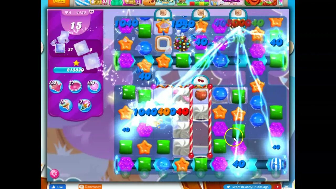 Candy Crush Level 4435 Talkthrough, 26 Moves 0 Boosters