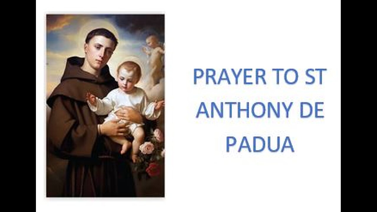 Prayer to St Anthony